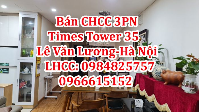 Chính chủ cần bán CHCC 3PN tại Times Tower 35 Lê Văn Lương - Hà Nội, sổ đỏ lâu dài.