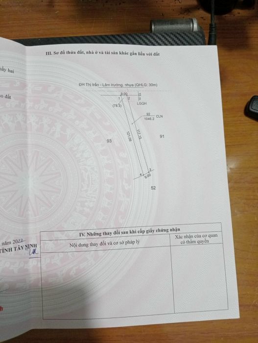 Chính chủ cần bán đất ấp Thạnh Sơn, Xã Thạnh Tây, Huyện Tân Biên, tỉnh Tây Ninh