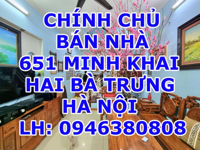 Bán nhà quận Hai Bà Trưng, ngõ 651 Minh khai, thành phố Hà Nội