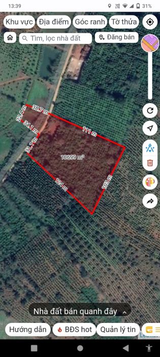 Chính chủ cần bán lô đất tại Thôn 1 , xã Nam Bình, huyện Đăk Song , Đăk Nông