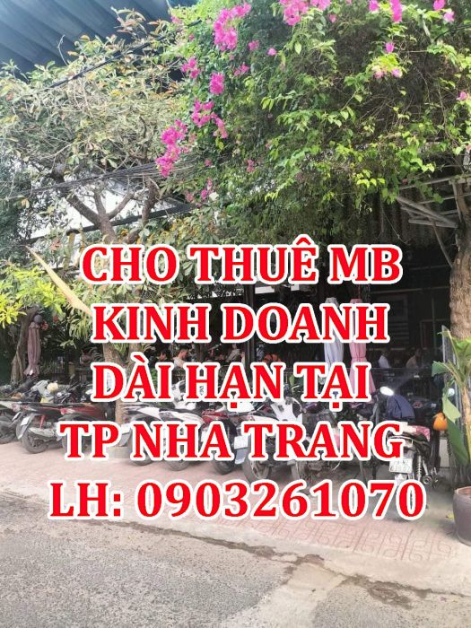 CHO THUÊ MB KINH DOANH DÀI HẠN tại thành phố Nha Trang.  