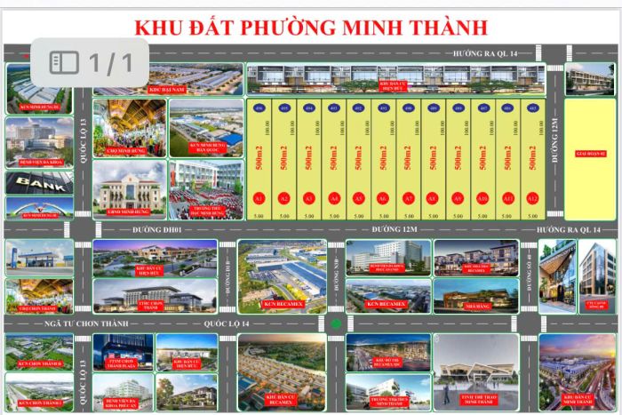 Bán Đất sổ Sẵn Ngay KCN Becamex Bình Phước Giá Chỉ 960 Nghìn/m2.Đừờng DH01. Phường Minh Thành, Kp5, Thị xã Chơn Thành, Tỉnh Bình Phước 