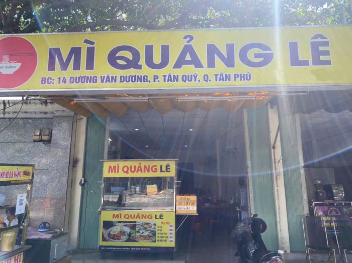 SANG NHƯỢNG QUÁN MÌ QUẢNG LÊ TÂN PHÚ, HỒ CHÍ MINH